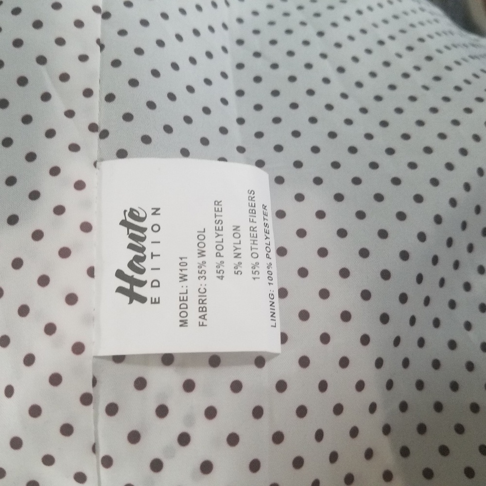 Wool Blend Double Breasted Peacoat. - Picture 7 of 7